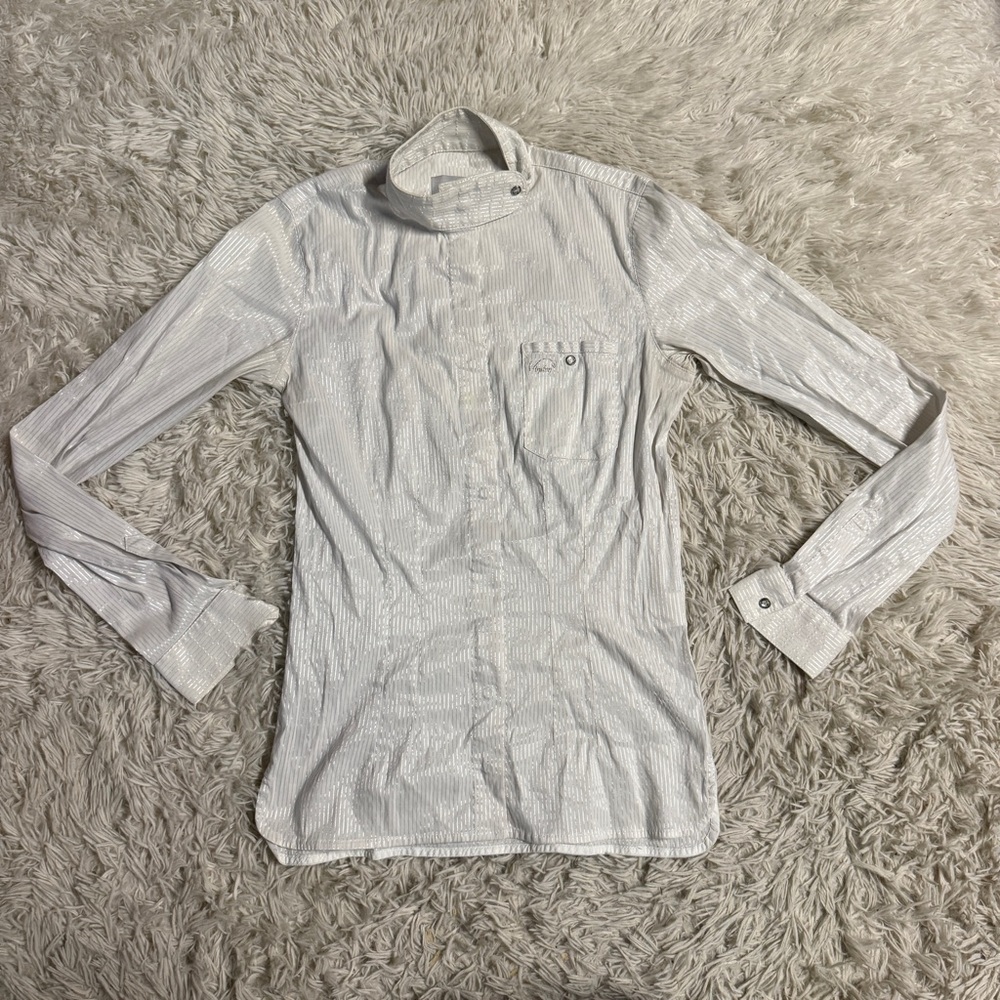 Women’s Size 38T White Winston Long Sleeve Horseback Riding Show Shirt